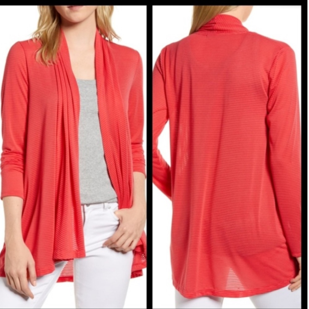 ❤️❤️ Gibson Ribbed Cardigan Size L Orange❤️❤️
